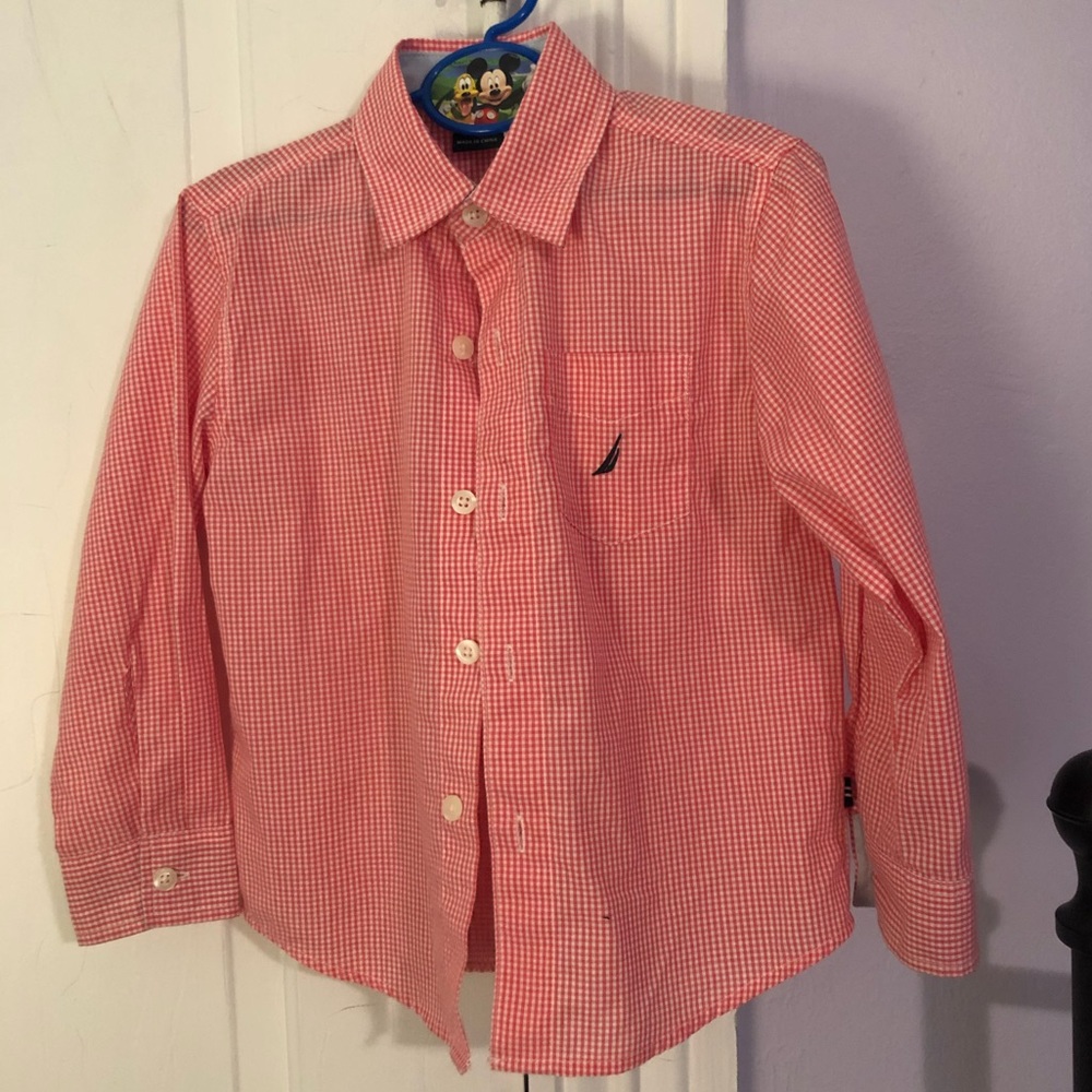 Toddler boys checked Nautica shirt